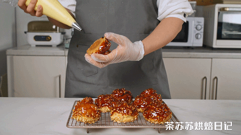 焦糖坚果泡芙的做法图解14