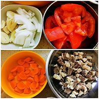 #花式炖煮不停歇# 土豆胡萝卜炖牛腩，简简单单一勺盐的美味的做法图解1