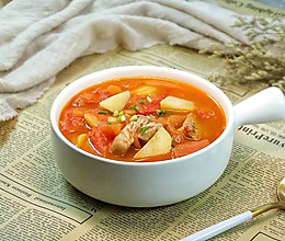 番茄土豆排骨汤的做法