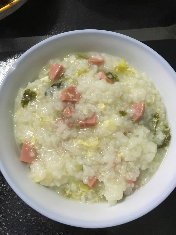 火腿蔬菜粥的做法图解3