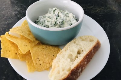 简单营养的spinach dip（菠菜蘸料）