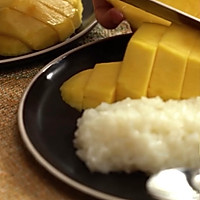 泰国甜品芒果椰汁糯米饭的做法图解8