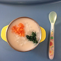 【宝宝食谱】—三文鱼蔬菜粥的做法图解3