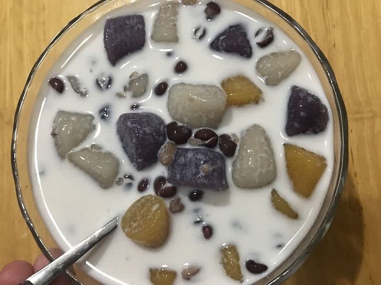 红豆芋圆的做法