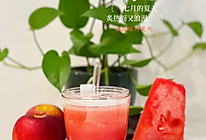 #皇后红玫瑰花式做法#西瓜苹果汁的做法