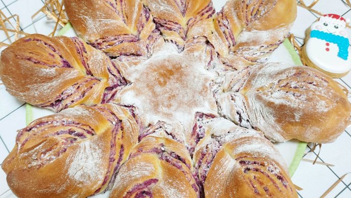 紫薯雪❄️花面包