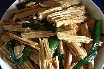 素炒腐竹