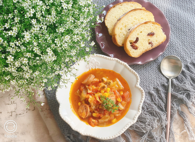 家庭版意式番茄蔬菜汤的做法