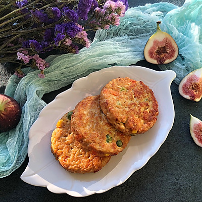 鸡胸肉蔬菜燕麦饼