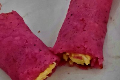 火龙果鸡蛋卷