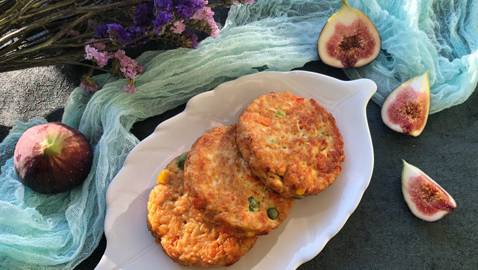 鸡胸肉蔬菜燕麦饼