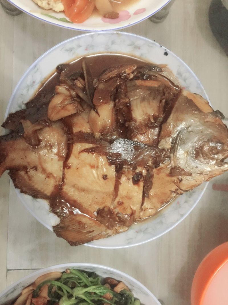 红烧平鱼