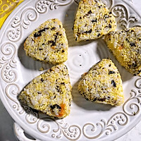 肉松海苔饭团的做法图解4