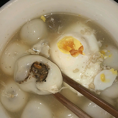甜酒鸡蛋汤圆