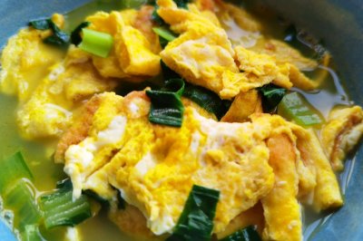 鸡蛋青菜汤