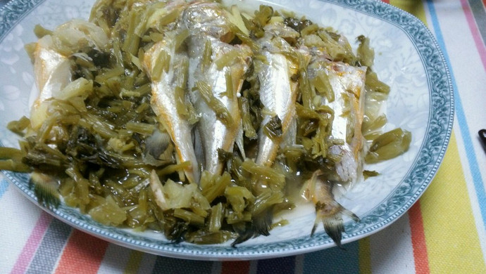 来一道宁波的家常菜，雪菜梅子鱼