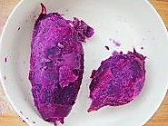 奶油紫薯泥的做法图解1