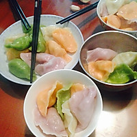 彩色饺子的做法图解3