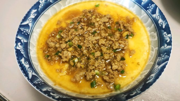 肉沫蒸蛋羹