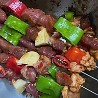 #烤究美味 灵魂就酱#烤箱版羊肉串的做法图解3