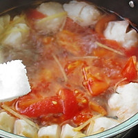 番茄姜丝鱼丸汤的做法图解6