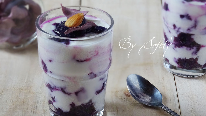 紫薯酸奶杯-低卡又貌美的甜品了解一下?