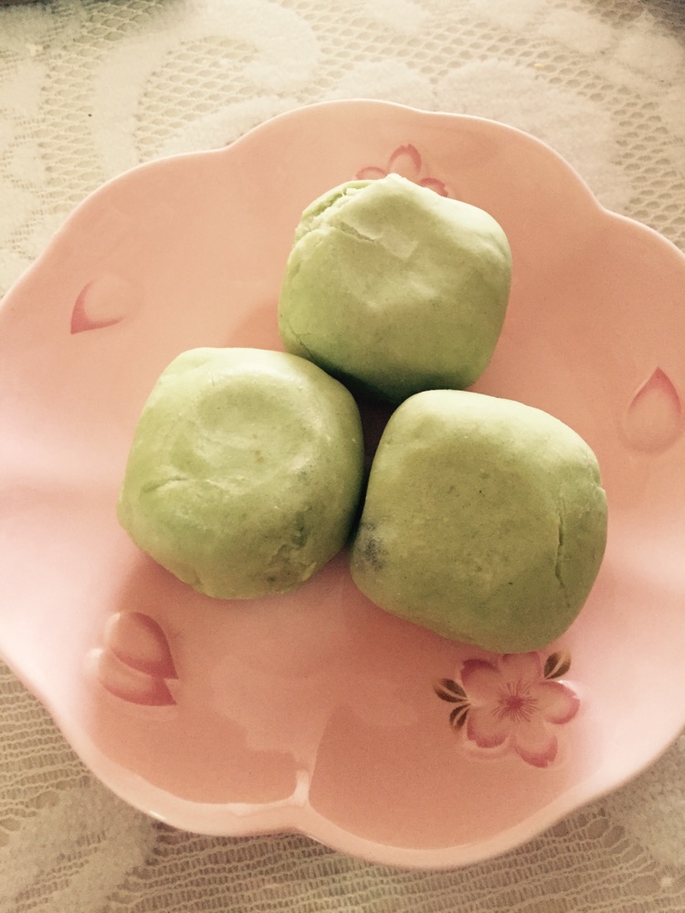 抹茶豆沙六方烧