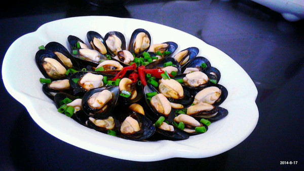 淡菜的新吃法灬葱油淡菜 （黑牡丹）
