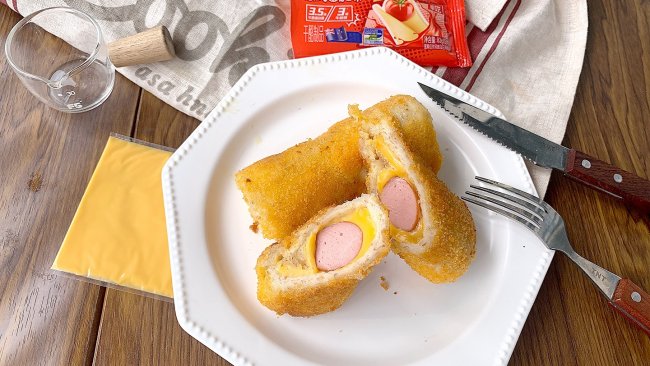 #芝士盖被 爆改芝味#芝士爆浆吐司卷的做法