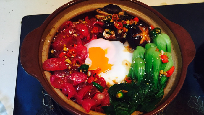 腊肠煲仔饭