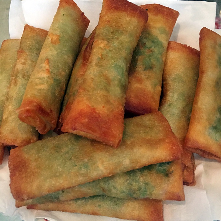 荠菜（地菜）鲜肉春卷