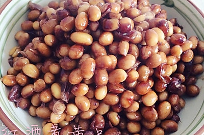 红酒煮黄豆