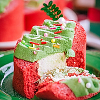 #i上冬日 吃在e起# 抹茶圣诞树红丝绒蛋糕卷（红曲粉版）的做法图解32
