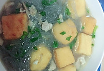 油豆腐肉片粉丝汤的做法