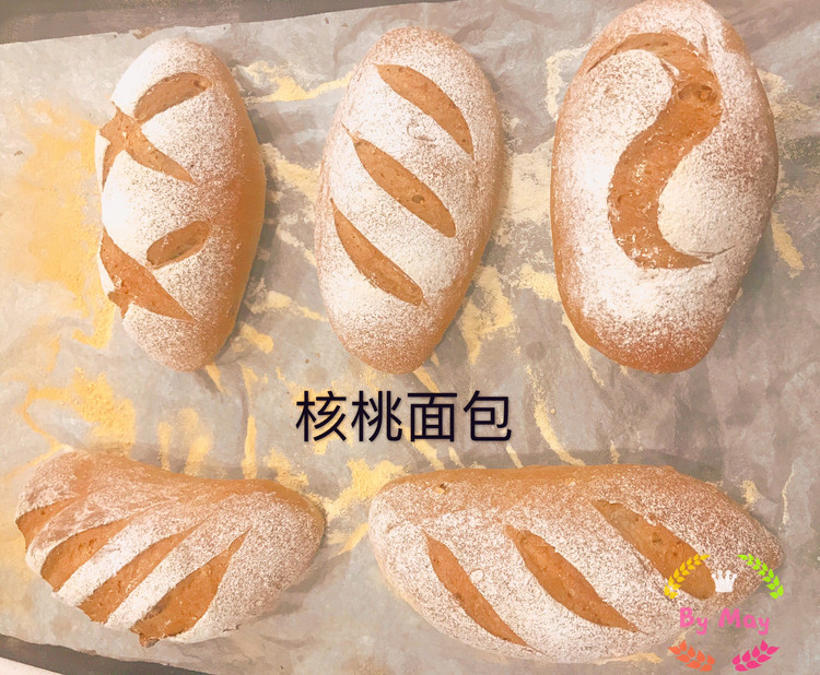 核桃面包的做法