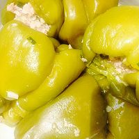 青椒镶肉的做法图解5