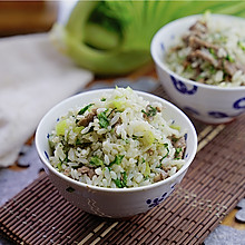 芥菜牛肉炒饭