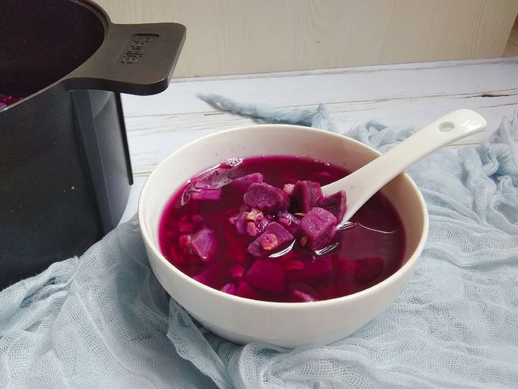 【粥道】紫薯燕麦粥的做法