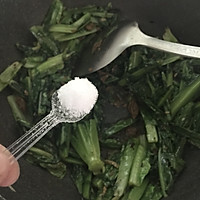 家常青菜我喜欢这样做，豆豉鲮鱼炒香麦的做法图解10