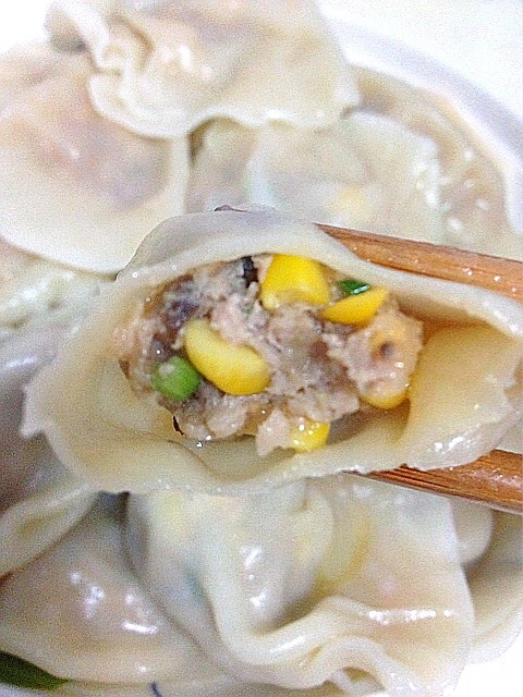 猪肉玉米香菇水饺