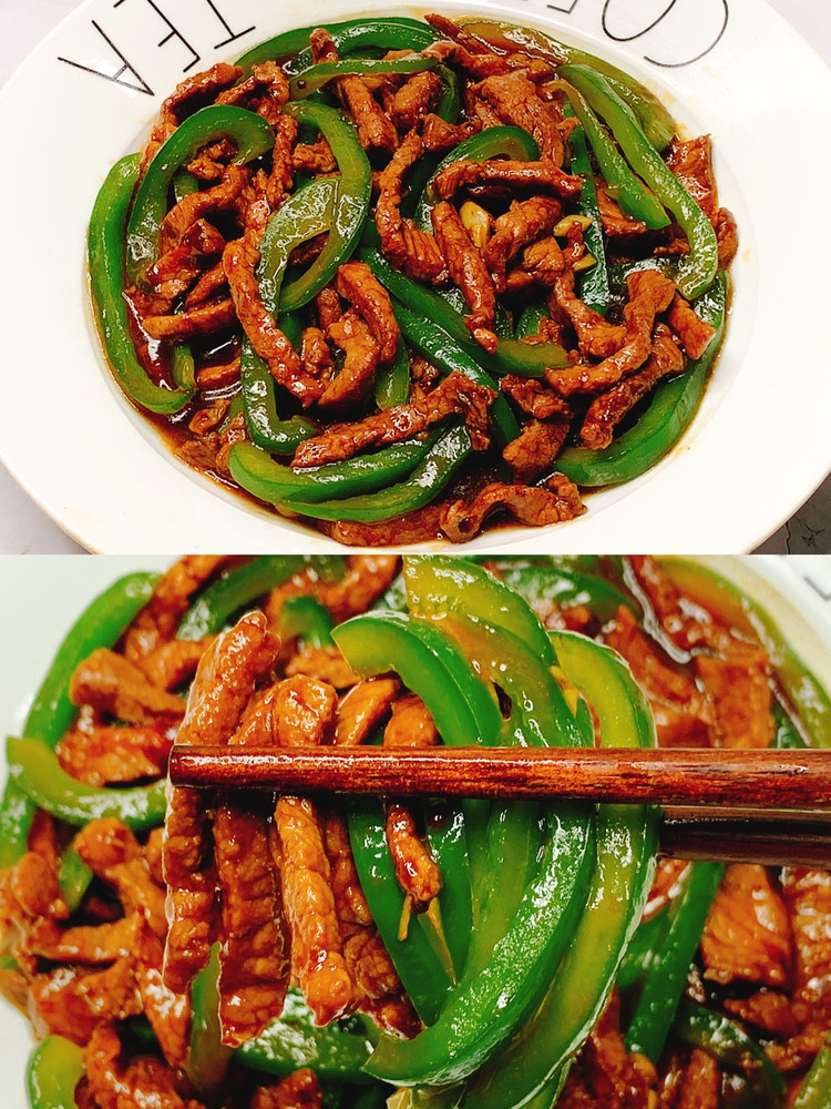 下饭神器青椒肉丝！多煮点米饭哦的做法
