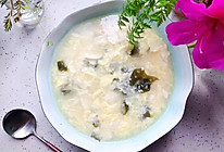 #餐桌上的春日限定#裙带菜豆腐鸡蛋羹的做法