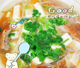 边角料美食之回味无穷的砂锅鲜虾豆腐汤‼️的做法