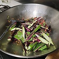 腊肉炒红菜苔的做法图解4