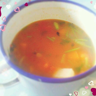 西红柿南瓜豆腐汤