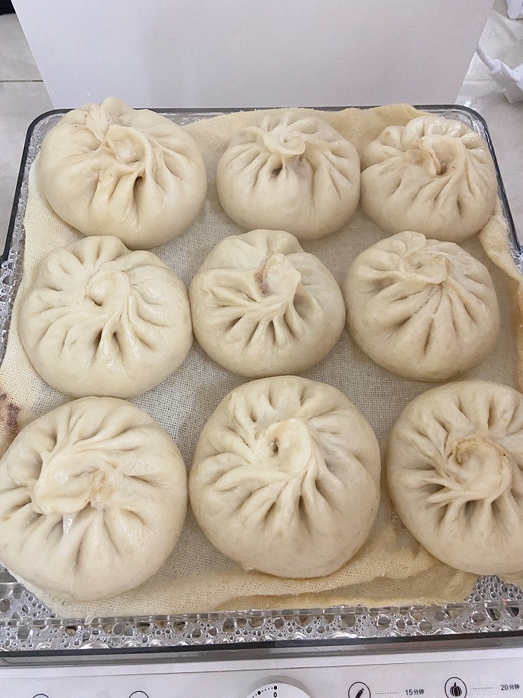 猪肉大葱陷包子（黑面）的做法