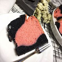 黑巫婆遇上粉萝莉戚风蛋糕