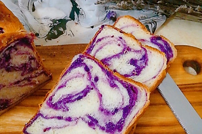 大理石纹紫薯吐司