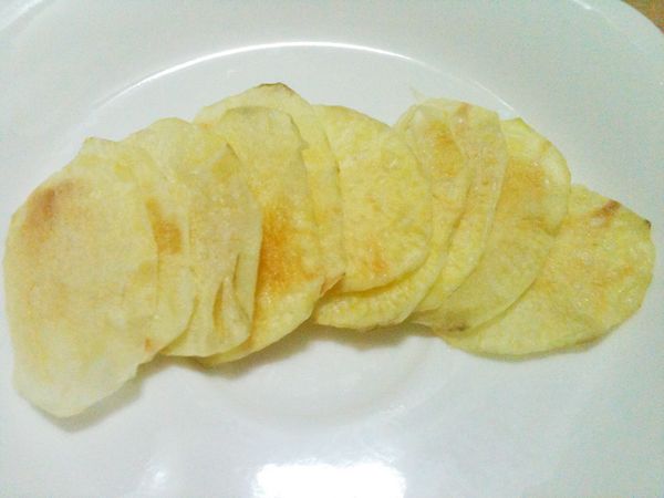 微波炉自制香脆健康薯片