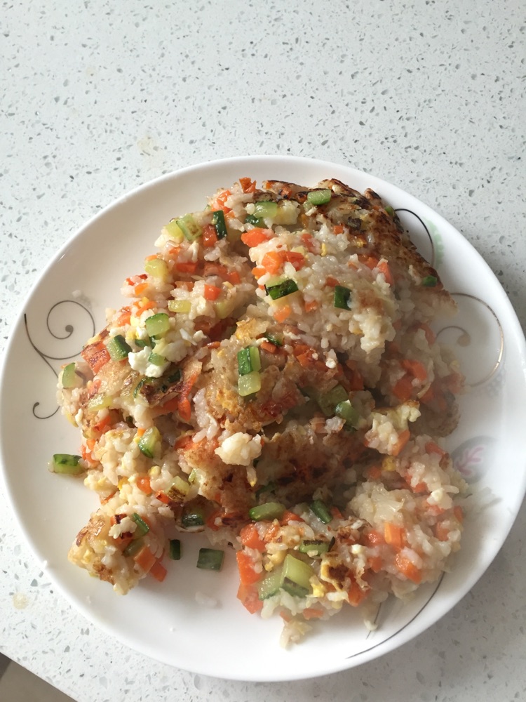 蔬菜蛋炒饭的做法图解7